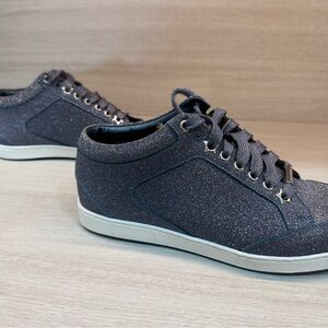 Jimmy Choo Glittery Blue Sneakers